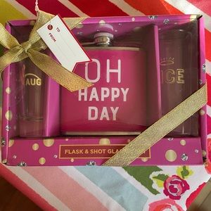 New Flask and shot glass gift set